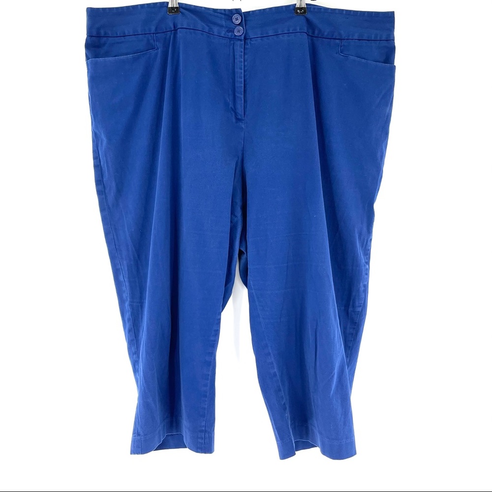 Lane Bryant Pants 26 Navy Blue Capri Dress